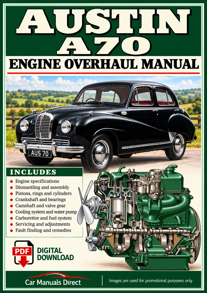 Austin A70 Hereford 1950-1954 Engine Overhaul Manual | PDF Download