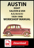 Austin Eight Saloon & Van Workshop Manual 1939-1948 PDF
