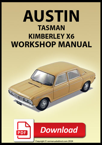 AUSTIN Tasman and Kimberley Mark 1 and Mark 2 1970-1972 Workshop Service Manual | PDF Download | carmanualsdirect