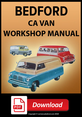 BEDFORD CA Van 1952-1955 Workshop Manual | PDF Download | carmanualsdirect