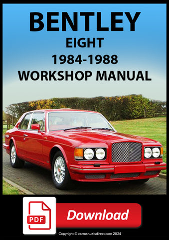 BENTLEY Eight 1984-1988 Comprehensive Factory Workshop Manual | PDF Download | carmanualsdirect