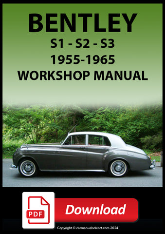 BENTLEY 1955-1965 S1 - S2 - S3 Workshop Manual | PDF Download | carmanualsdirect