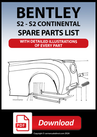 Bentley S2 1959-1962 Spare Parts Catalogue | PDF Download | carmanualsdirect