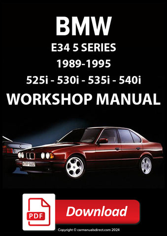 BMW E34 525i - 530i - 535i - 540i - 1989-1995 Comprehensive Workshop Manual | PDF Download | carmanualsdirect