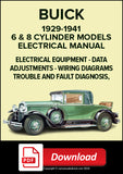 BUICK 6 & 8 Cylinder Models 1929-1941 Electrical Manual | PDF Download