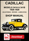 Cadillac 341-A & 341-B 1928–1929 Shop Manual | PDF Download