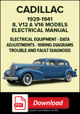 CADILLAC 8, V12, V16 1929-1941 Electrical Manual | PDF Download