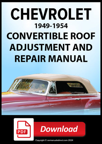Chevrolet | Chevy 1949-1954 Convertible adjustment and Repair Manual