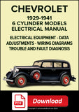 CHEVROLET Cars and Trucks 1929-1941 Electrical Shop Manual | PDF Download