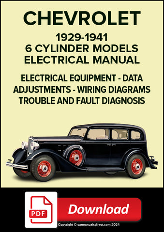 CHEVROLET Cars and Trucks 1929-1941 Electrical Shop Manual | PDF Download