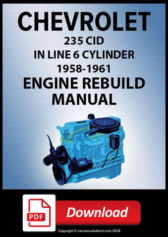 CHEVROLET 235 cu. in. 6 Cylinder Engine Complete Rebuild Manual | PDF Download | carmanualsdirect