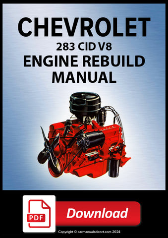 CHEVROLET 283 cu. in. V8 Engine Rebuild Shop Manual | PDF Download | carmanualsdirect