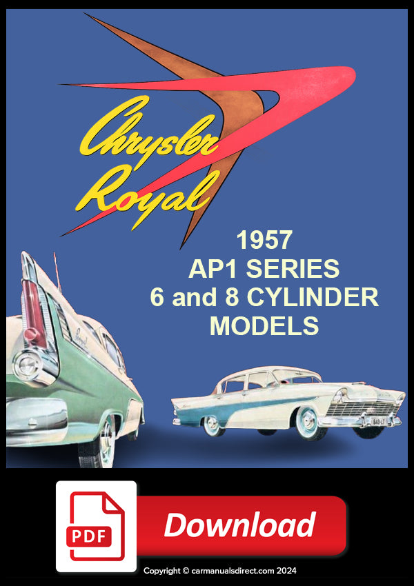 CHRYSLER Royal AP1 1957 Workshop Service Repair Manual PDF Download