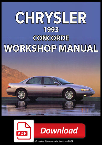 CHRYSLER Concorde 1993 Workshop Manual | PDF Download | carmanualsdirect