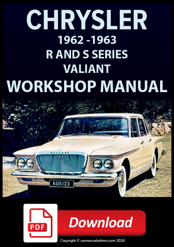 CHRYSLER Valiant R and S Series 1962-1963 Workshop Manual and Spare Parts catalogue | PDF Download | carmanualsdirect 