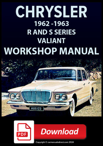 CHRYSLER Valiant R and S Series 1962-1963 Workshop Manual and Spare Parts catalogue | PDF Download | carmanualsdirect 