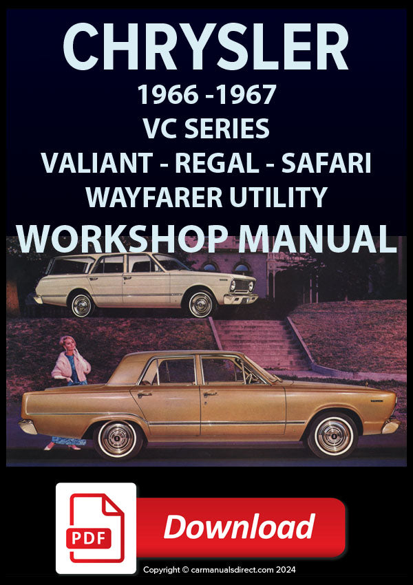 CHRYSLER 1966-1967 Valiant - Regal - Safari - Wayfarer Utility VC Model Workshop and Spare Parts Manual | PDF Download | carmanualsdirect