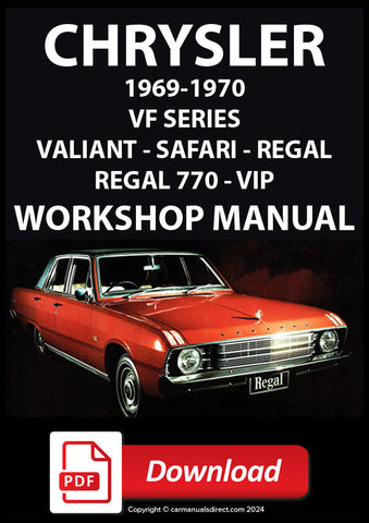 CHRYSLER 1969-1970 VF Series Valiant – Regal – Safari - VIP Workshop Manual | PDF Download | carmanualsdirect