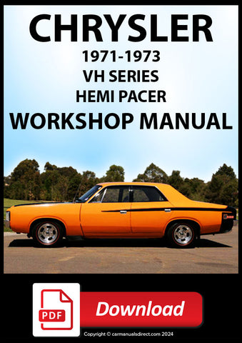 CHRYSLER Valiant Pacer VH Series 1972-1973 Workshop Manual | PDF Download | carmanualsdirect