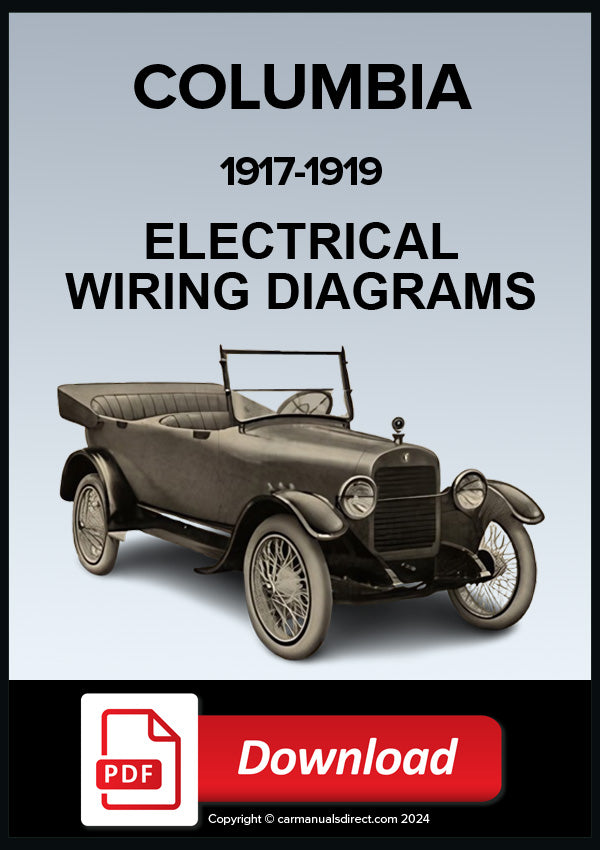 Columbia Six Electrical Wiring Diagram 1917-1919 | PDF Download