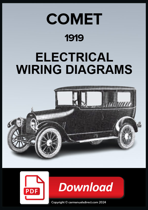 Comet Automobile Company Electrical Wiring Diagram 1919 | PDF Download