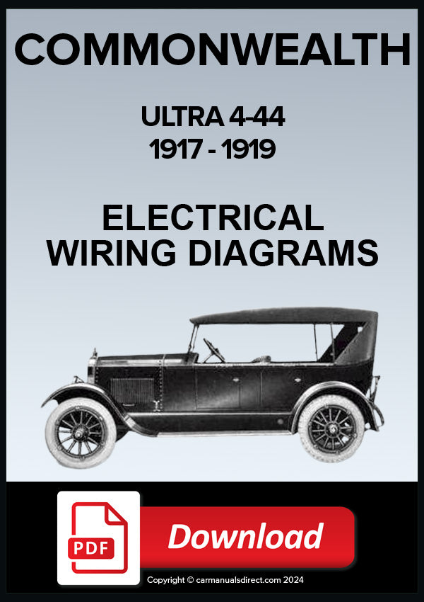 Commonwealth Ultra 4-44 Electrical Wiring Diagram 1917-1919 | PDF Download