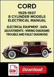 CORD L29, 810 & 812 Models 1929-1937 Electrical Manual | PDF Download
