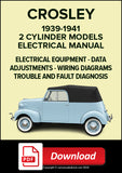 CROSLEY Models A & CB41 1939-1941 Electrical Manual | PDF Download