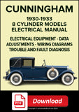 CUNNINGHAM V9 & V10 Series 1930-1933 Electrical Manual | PDF Download