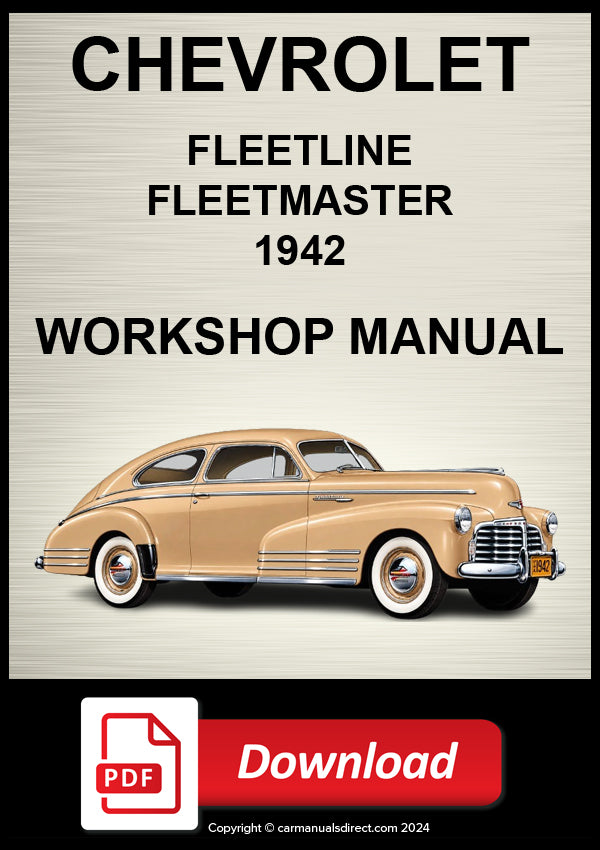 Chevrolet Fleetline & Fleetmaster 1942 Shop Manual | PDF Download