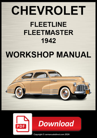 Chevrolet Fleetline & Fleetmaster 1942 Shop Manual | PDF Download