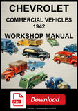 Chevrolet ½ Ton, ¾ Ton & 1½ Ton Commercials 1942 Shop Manual | PDF Download