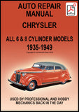 CHRYSLER Airflow, Airstream, Saratoga, New Yorker, Imperial 1935-1949 Workshop Manual | PDF Download | carmanualsdirect