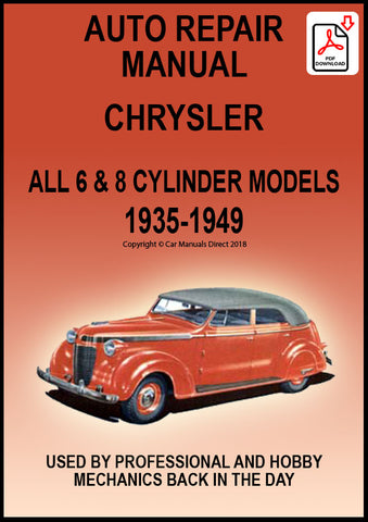 Chrysler 1935-1949 Workshop Manual PDF Download | carmanualsdirect