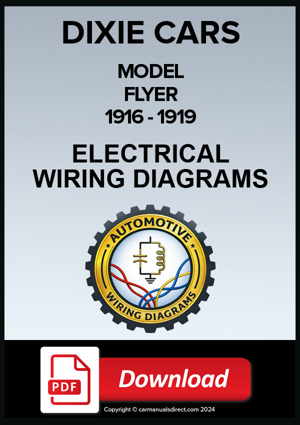 Dixie Flyer Electrical Wiring Diagram 1916-1919 | PDF Download