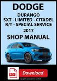 Dodge Durango SXT, Limited, Citadel, R/T, Special Service Police 2017 Shop Repair Manual | PDF Download