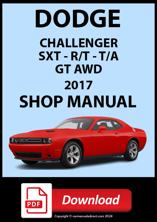 Dodge Challenger SXT R/T 2017 Shop Manual | PDF Download