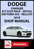 Dodge Charger R/T Scat Pack, Daytona, SRT 392, Hellcat 2018 Workshop Manual | PDF Download