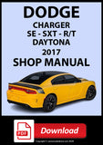 Dodge Charger SE, SXT, R/T, Daytona 2017 Shop Manual | PDF Download