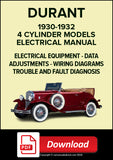 DURANT 4 Cylinder Models 1930-1932 Electrical Manual | PDF Download
