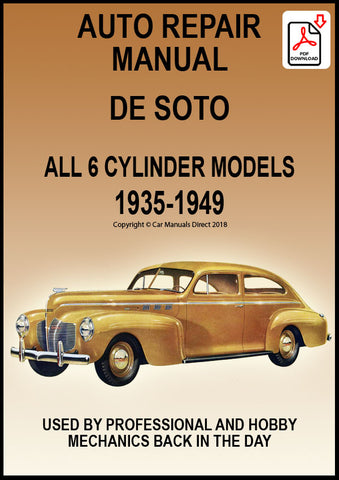 DeSoto 1935-1949 Workshop Manual | PDF Download | carmanualsdirect