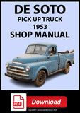 De Soto 1953 Australian Pick Up Trucks Shop Manual | PDF Download
