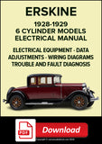 ERSKINE 6 Cylinder Models 1929-1930 Electrical Manual | PDF Download