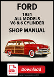FORD Custom & Deluxe 6 and V8 1951 Shop Manual | PDF Download