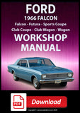 FORD Falcon, Futura and Sports Coupe 1966 Shop Manual | PDF Download