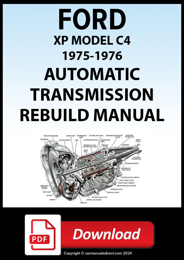 Ford 1975-1976 C4 Automatic Transmission Rebuild Manual | PDF Download