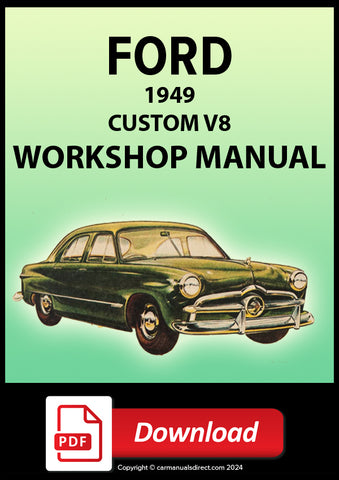 FORD 1949 Custom V8 Workshop Manual | PDF Download | carmanualsdirect