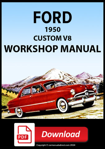 FORD Custom V8 1950 Workshop Manual | PDF Download | carmanualsdirect