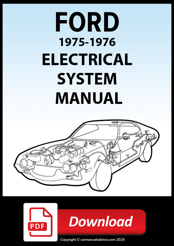 FORD 1975-1976 Electrical System Shop Manual | PDF Download