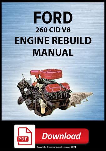 FORD 260 CID V8 Engine Rebuild Manual | PDF Download